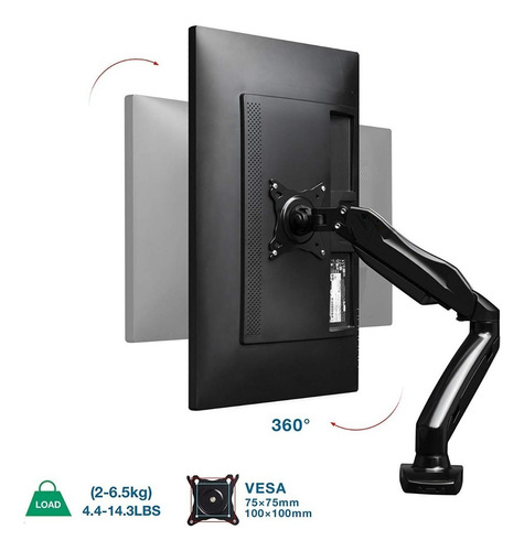 Soporte Monitor Led Escritorio De 17 A 27. Vea Video En Pc!!