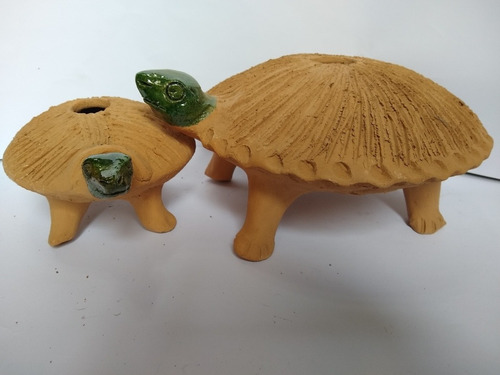 Imagen 2 de 4 de 2 Figuras Para Chía Oaxaca Barro Colorado Artesanía Atzomp