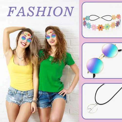 Willbond Años 60 Años 70 Accesorios Para Mujer Accesorios De