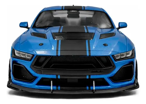 Miniatura Ford Mustang Shelby Super Snake Azul 1:18 Solido