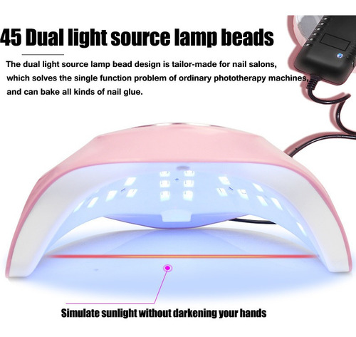 Cabina Uñas Led / Uv Esmalte Gel Display Profesional Sun M3
