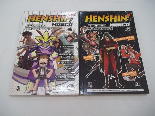 Lote 2 Livros Hq Comic Henshin! Mangá Starmind Outlet