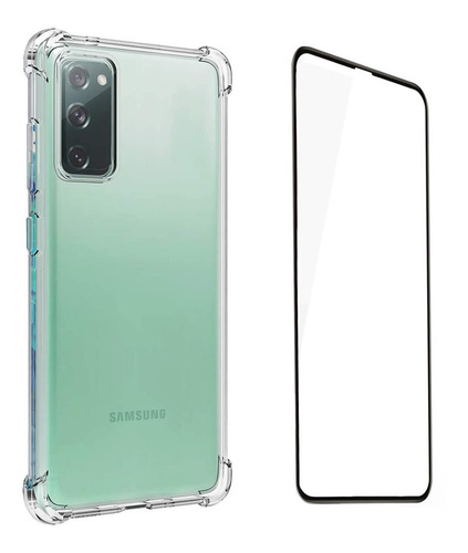 Kit Carcasa Samsung S20 Fe Antigolpes + Lamina Ceramica 9d