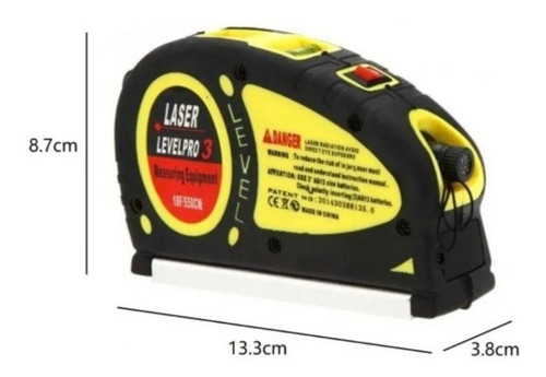 Nivel Laser 4 En 1 Huincha 5.5m 2 Lineas Multifuncion Angulo
