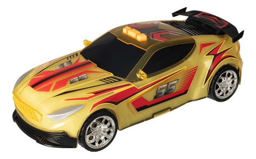 Auto De Carreras Teamsterz Luz Sonido Street Starz Color Amarillo