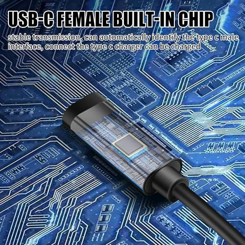 Adaptador Usb C A Dc Yacsejao, Usb Tipo C Hembra A Dc 20 V 7