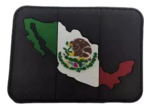 Insignia Bandera De México Fondo Negro