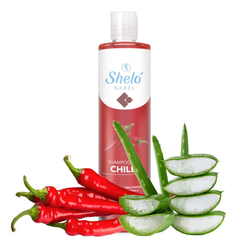 Shampoo Con Extracto De Chile Y Aloe Vera 530ml Shelo Nabel