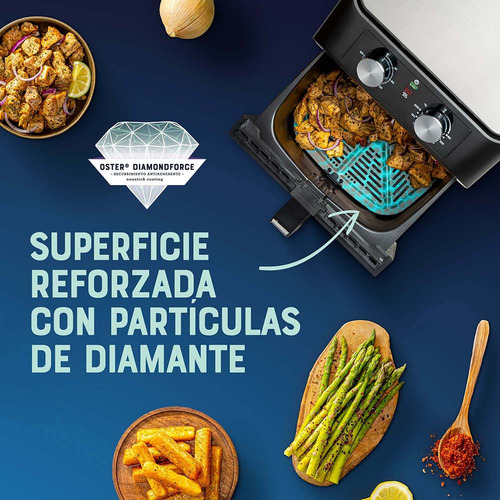 Imagen 4 de 10 de Freidora De Aire Oster® Con Capacidad De 6.8 L Ckstaf68t