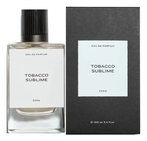 tobacco sublime zara Eau de Parfum A rich ,warm fragrance blending tobacco,vanilla and amber for a bold , long -lasting scent . Perfect for evening wear,cold weather and anyone who loves deep,masculine ZARA Tobacco Rich Warm Addictive