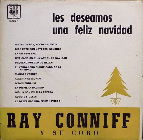 Ray Conniff Les Deseamos Una Feliz Navidad Vinilo Lp Uruguay