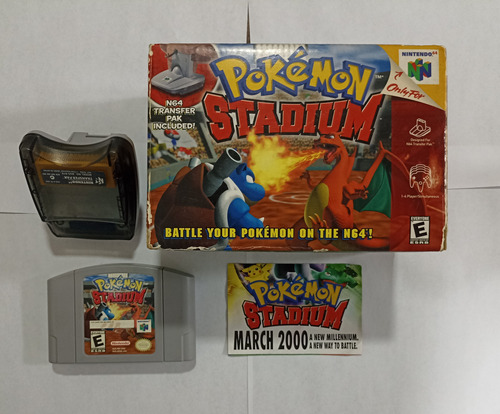 Pokemon Stadium Con Caja, Caset Y Transfer Pack