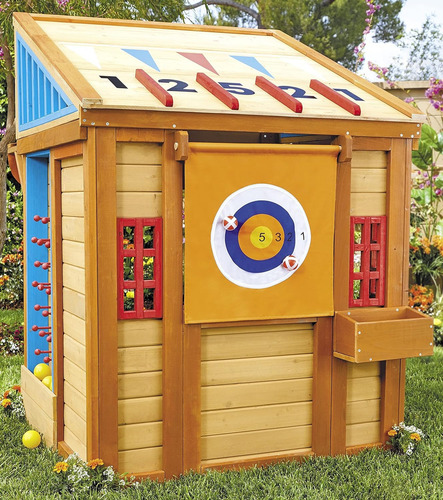 Little Tikes Real Wood Adventures - Casa De Juegos 5 En 1 Color Madera