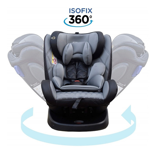 Imagen 1 de 7 de Butaca Bebe Isofix Reclinable 0/36 Kg Gira 360 Mega Baby