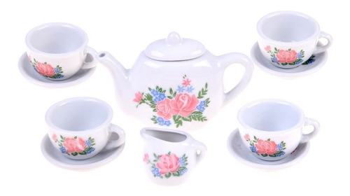 Imagem 3 de 6 de Kit Festa Do Chá Da Tarde Porcelana Infantil 12 Pçs Tea Set
