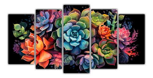 Cinco Artes Pinturas Girasoles Gama De Colores 150x75cm