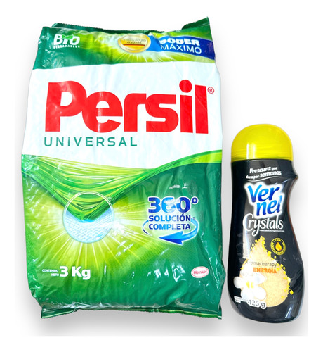 Detergente Persil Universal 3 Kg  + Vernel  Gratis -2 Bolsas