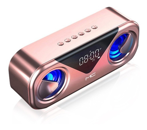 Reloj Despertador Digital Con Parlante Bluetooth Y Radio Fm