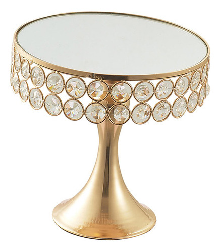 Soporte Brillante Para Tartas De Boda, 25 Cm De Diámetro [u]