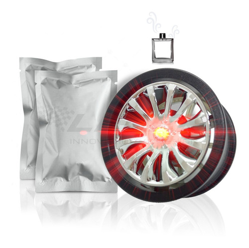 Aromatizador Perfume Fragancia Para Auto Llanta Con Led