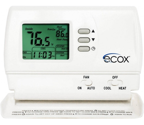 Termostato Ecox Digital 24v 1 Etapa No Programable Horizonta