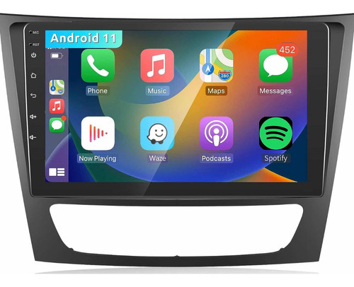 Radio Android Carplay 2+32 Mercedes Benz Clase E 2003-2009