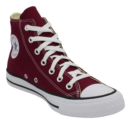 heroína vaso Ese Tenis Converse Bota Maroon Vino Original Hombre Y Mujer