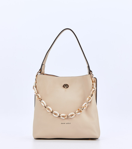 Bolso Para Mujer Con Cadena Idara Derek Color Caqui