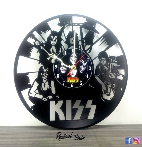 Reloj De Vinilo Kizz Paul Stanley Regalos Y Decoracion 