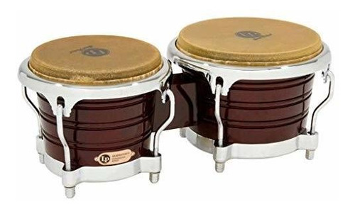 Latin Percussion Lp201ax-2dw Bongo Drum Wine Red / Chrome