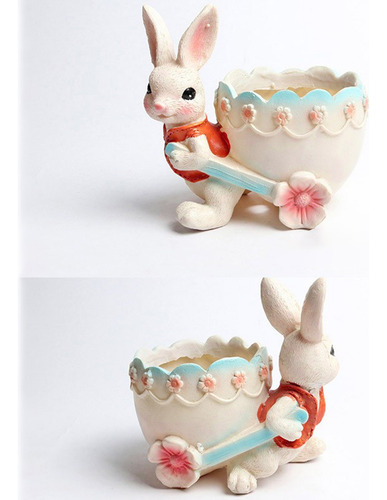 Cespaer Macetas De Conejo - Maceta De Resina De Pascua
