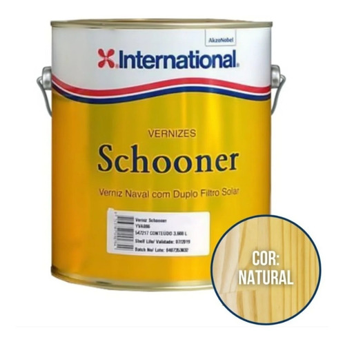 Verniz Schooner Naval International Semibrilho 3,6l