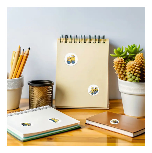 Pegatinas De Minions Stickers 8 Diseños Calcomanías 500pzas