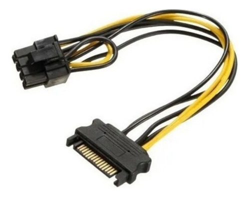 Adaptador Sata A Pci-e 6 Pines O Pci-e 8 Pines Para Tarjetas Color Negro