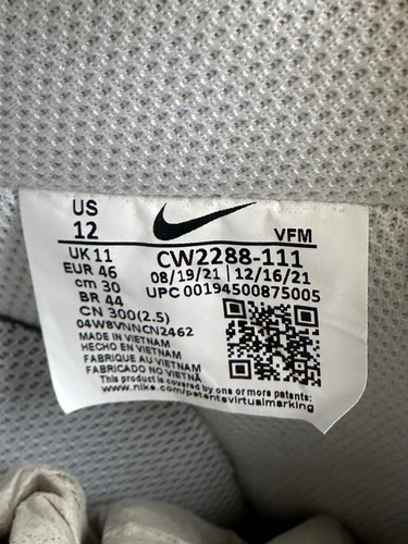 Zapatillas Hombre Nike Air Force 1 Talle Us 12. Impecables (Usado)