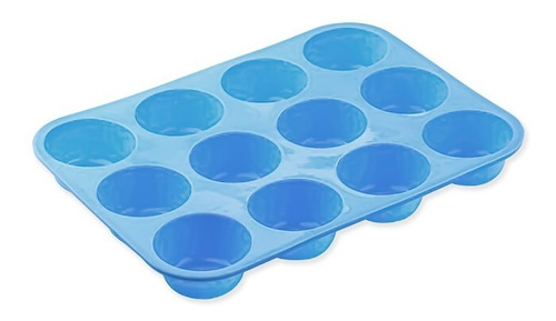 Molde De Silicona Para Muffins Y Cupcakes Medianos X12