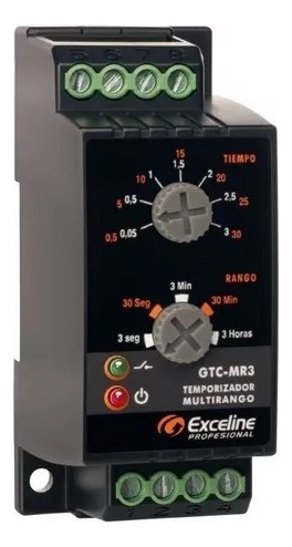 Rele Temporizador Multirango Exceline Multivoltaje Gtc-mr3