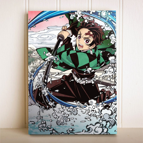 Imagem 1 de 1 de Placa Decorativa Anime Kimetsu No Yaiba Tanjiro Demon Slayer