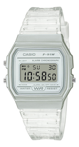 Reloj Casio Gris Unisex F-91ws-7 100% Original