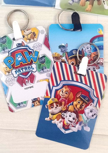 20 Souvenirs Personalizados Identificadores Paw Patrol