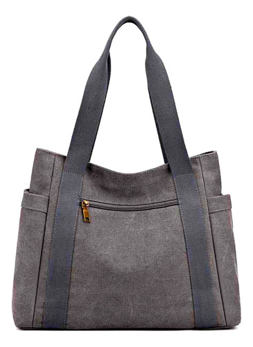 Bolsa Feminina De Ombro Em Lona De Algodão
