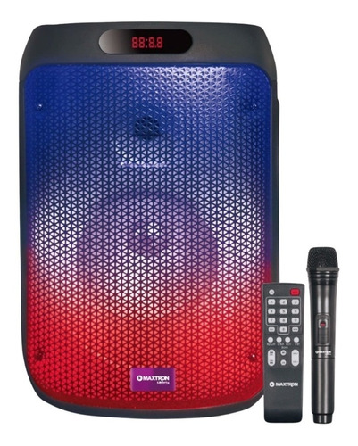 Parlante Maxtron Liberty Mx322v Bt Usb Fm Lucesled Micrófono