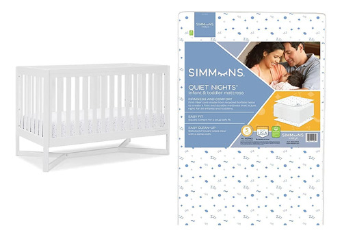 Delta Children Tribeca 4-in-1 Baby Convertible Crib + Simmon