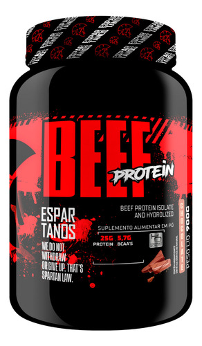 Suplemento Em Pó Espartanos Beef Protein Proteína Carnibol Sabor Chocolate Em Pote De 900g Carnívoro Proteína Da Carne