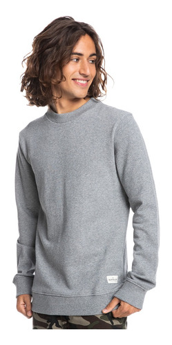 Polerón Quiksilver Essentials Hombre Light Grey Heather