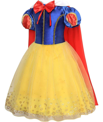 Jurebecia Disfraz De Blancanieves Vestido De Princesa Para N