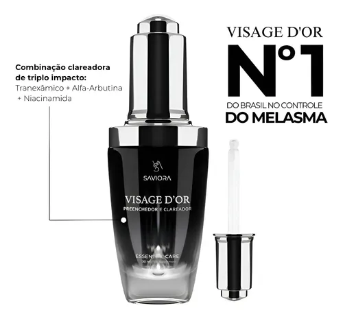 Serum Facial Visage Dor - Saviora Skincare Manchas Todo Tipo De Pele Dia/noite