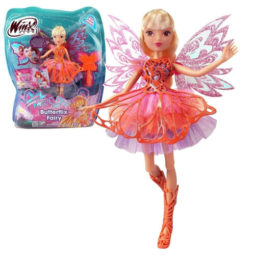 Boneca Winx Club - Butterflix Fairy - Stella - Witty Toys