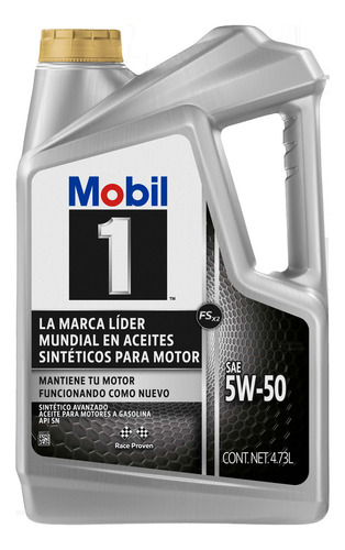 Mobil 1 Fs X2 5w-50 Garrafa Api Sn Mobil 126418