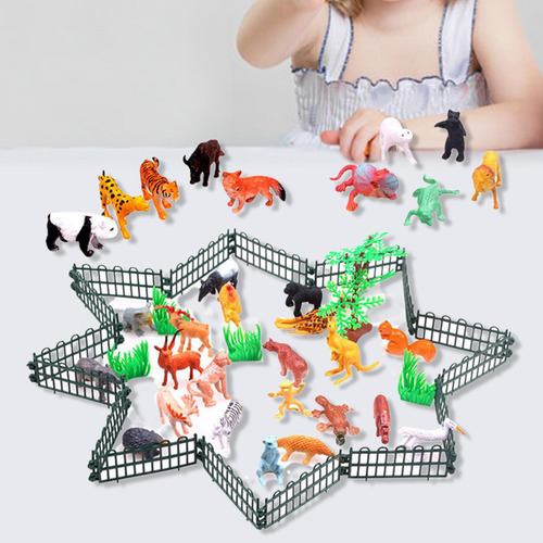 Juego De Juguetes De Animales Juguetes Educativos De Regalo,